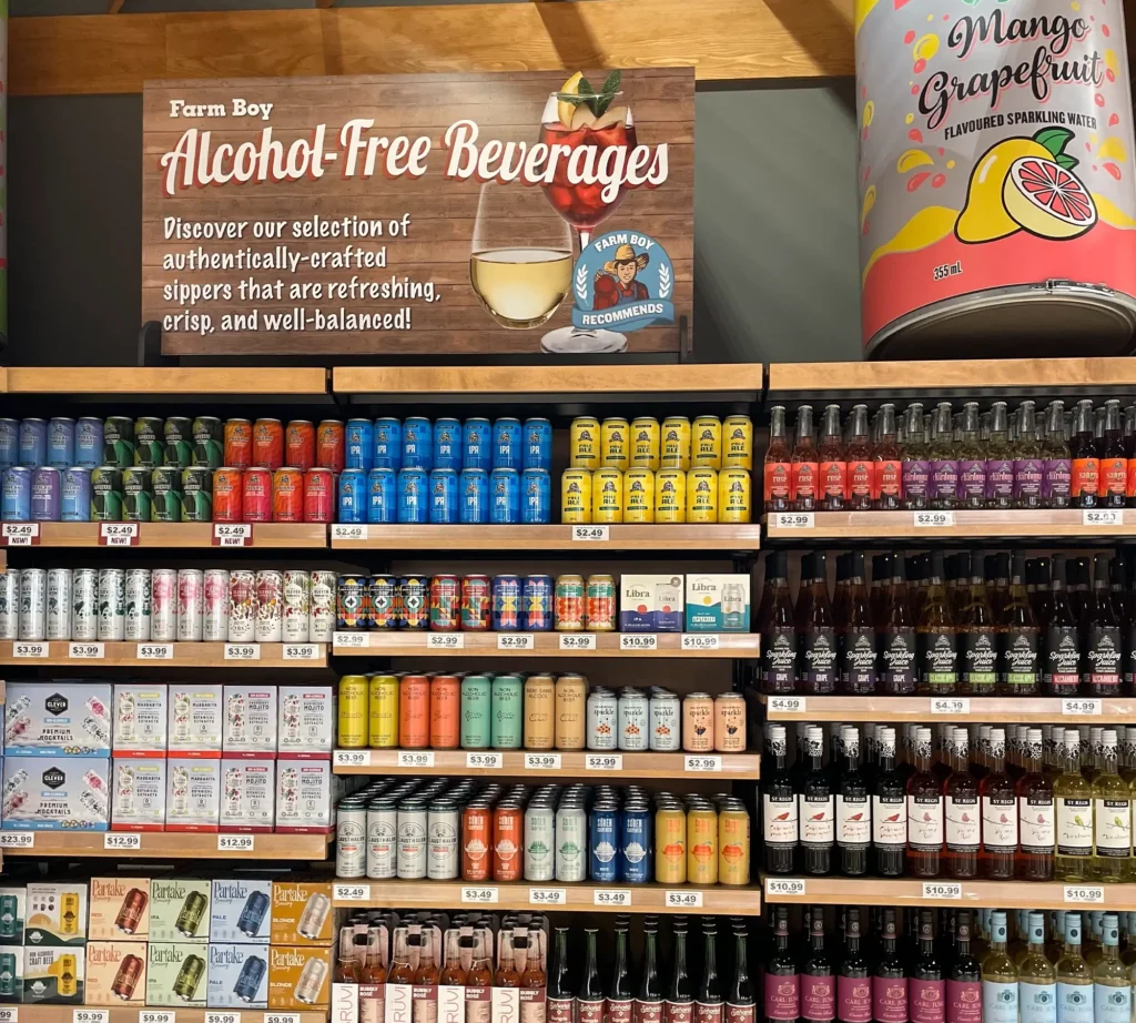 Alcohol-Free Beverages at Burlington South.