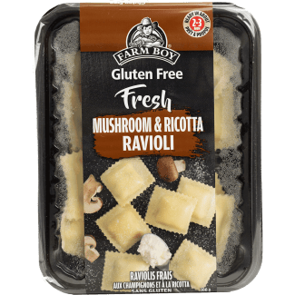 Farm Boy™ Gluten-Free Mushroom & Ricotta Ravioli Fresh Pasta (300 g)