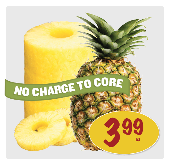 Pineapples for $3.99 ea. Offer valid till November 20.