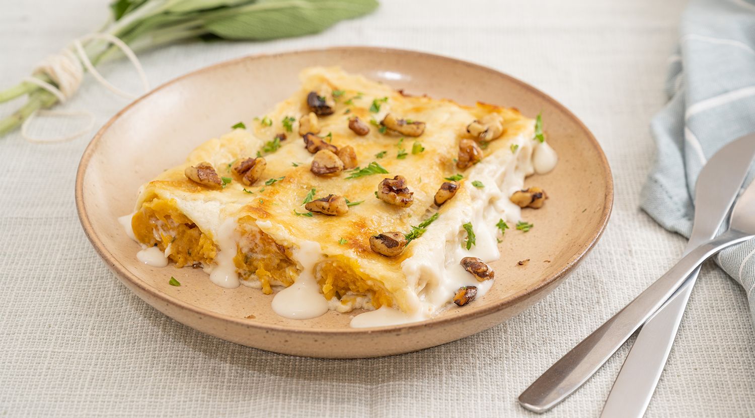 Creamy Roasted Butternut Squash Cannelloni