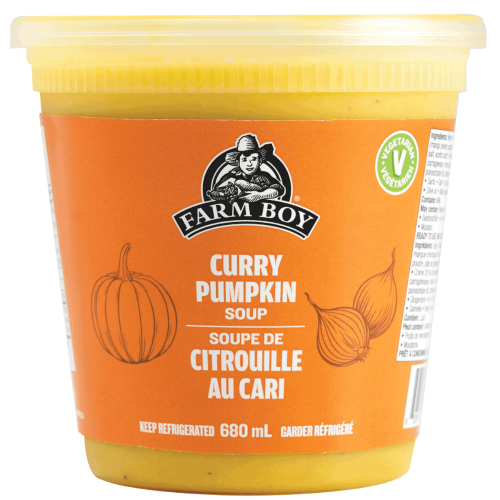 Farm Boy™ Curry Pumpkin Soup on white background