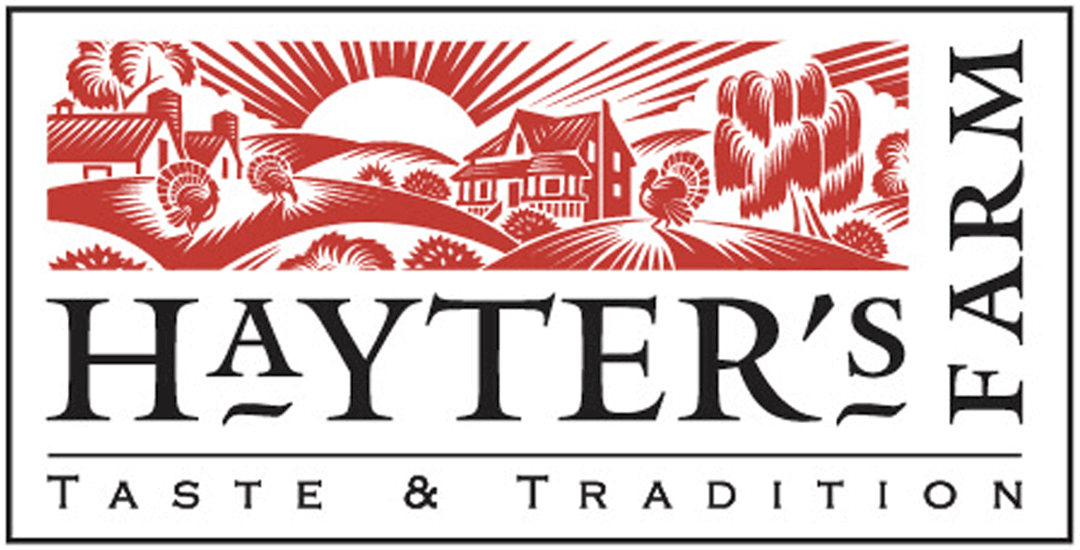 Logo of Hayter's Farm, a local vendor from Dashwood, Ontario. 