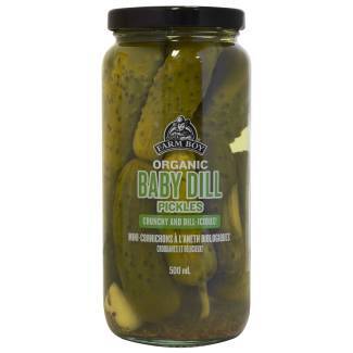 Farm Boy™ Organic Baby Dill Pickled Cucumbers (500 ml)
