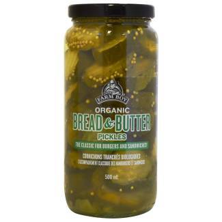 Farm Boy™ Organic Bread & Butter Pickled Cucumbers (500 ml)