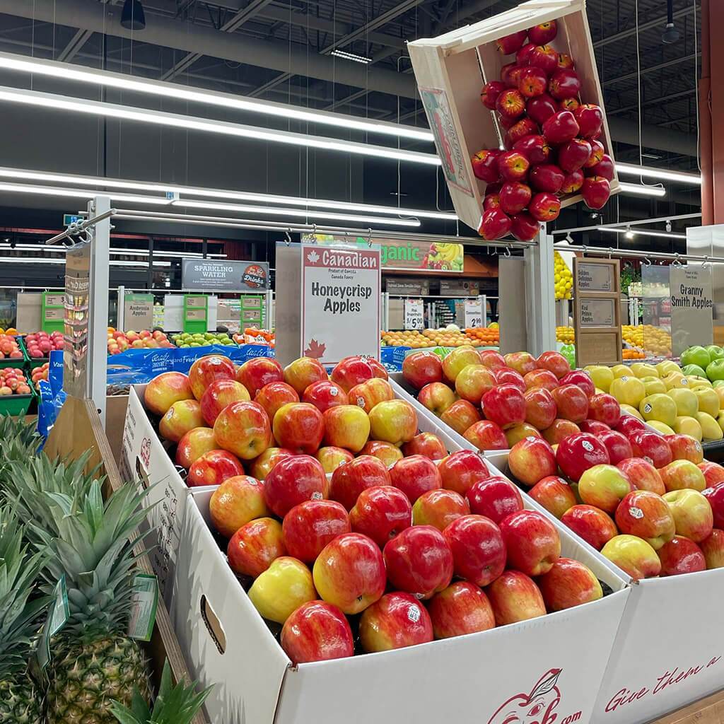 Fresh Produce display at Farm Boy Oshawa.