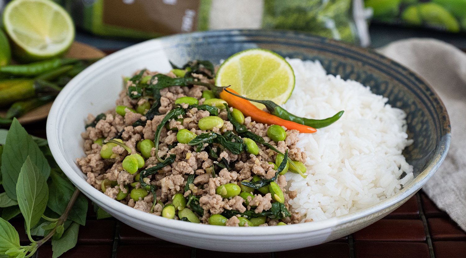 Thai Pork Basil Stir Fry