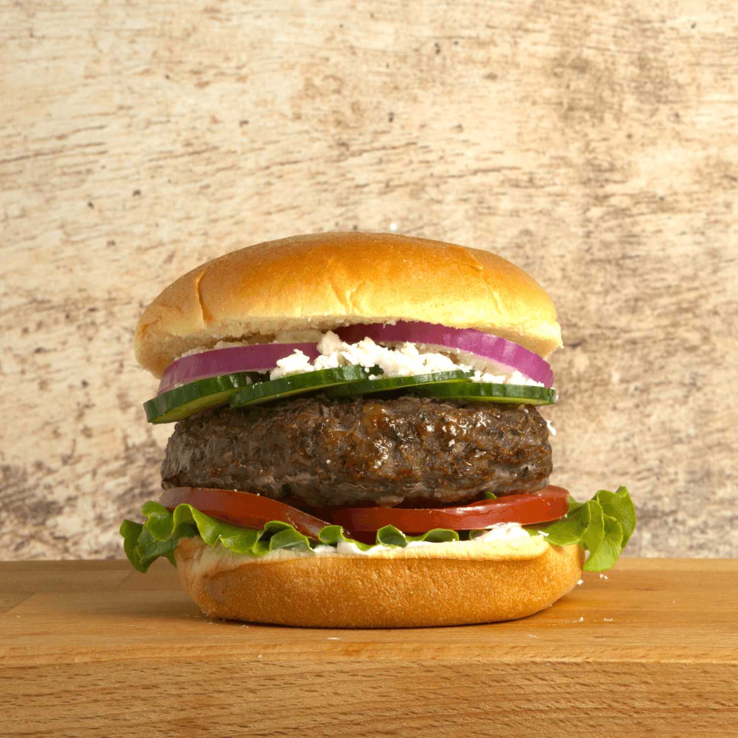 greek feta burger