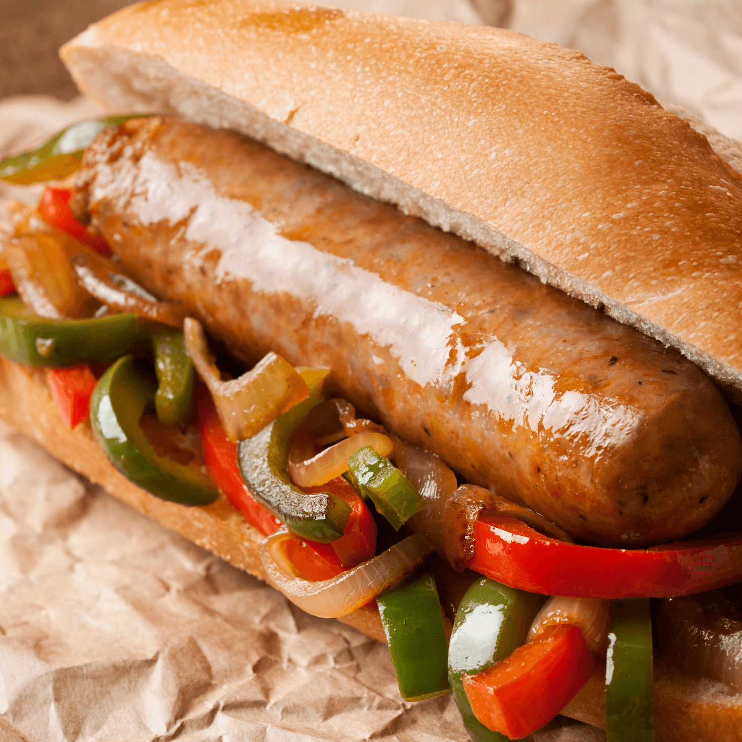 sausage with peppers and onions