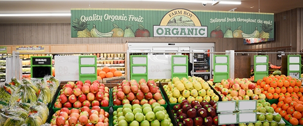 Find a wide variety of fresh organic produce at Farm Boy Brantford.