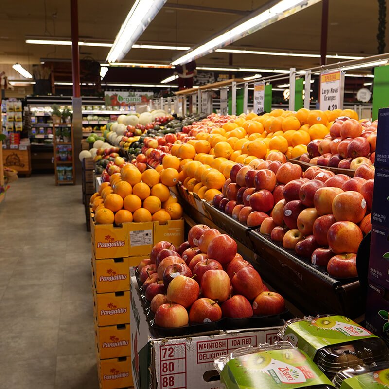 Produce section inside Farm Boy Cornwall, Sydney Street.