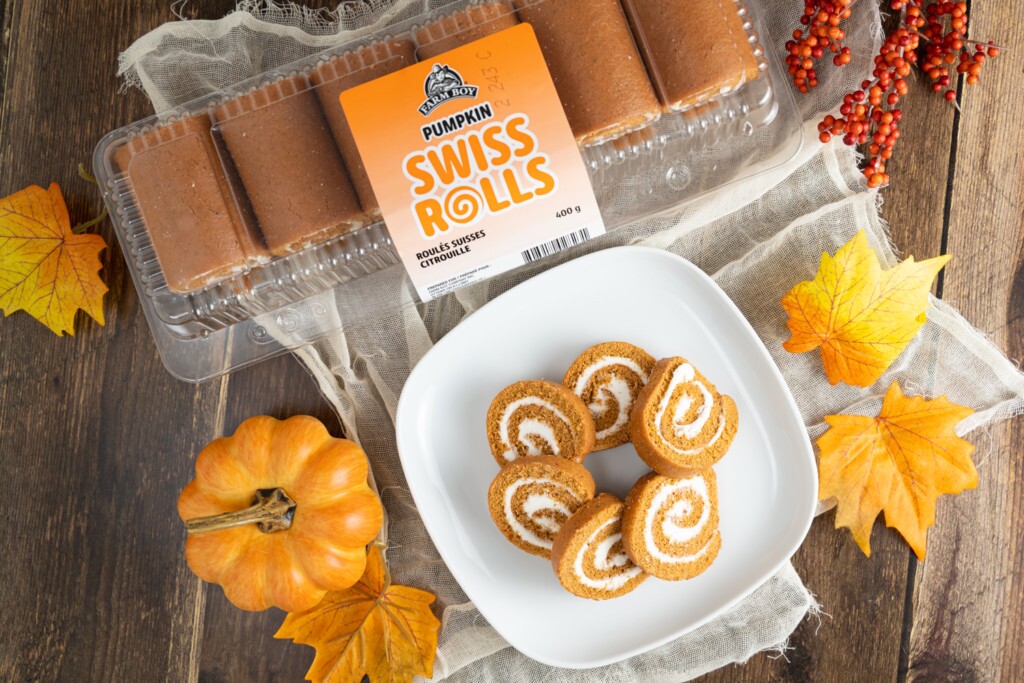 Pumpkin Swiss Rolls