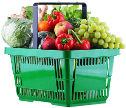 basket of fresh food