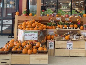 Farm Boy store entrance with a display of fall items.