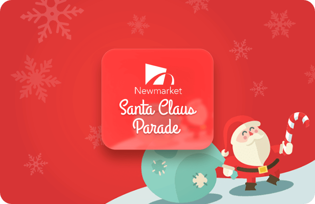 Logo for the Newmarket Santa Parade.