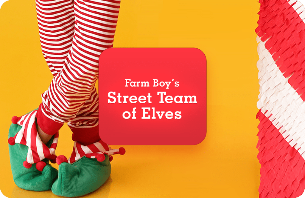 Logo for Farm Boy's Street Team of Elves.