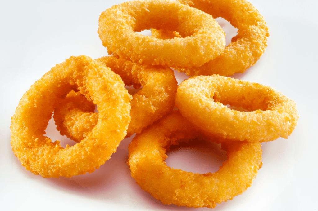burger topping: onion rings