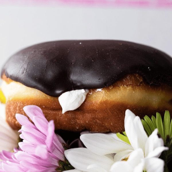 Harry and Heels chocolate cream donut