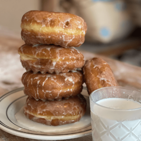 Harry and Heels glazed donuts