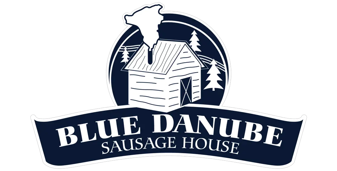 Logo of Blue Danube Sausage House, a local vendor from Mississauga, Ontario. 