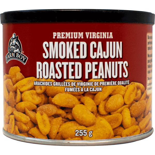 container of Farm Boy Smoked Cajun Roasted Peanuts