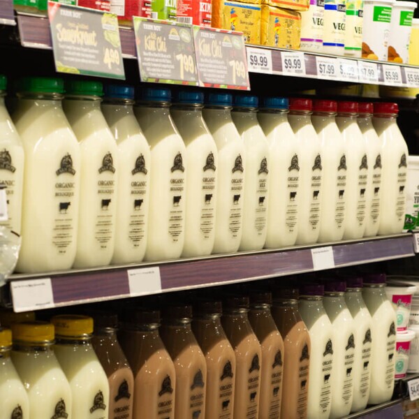 Organic Milk Display at Farm Boy Westboro.